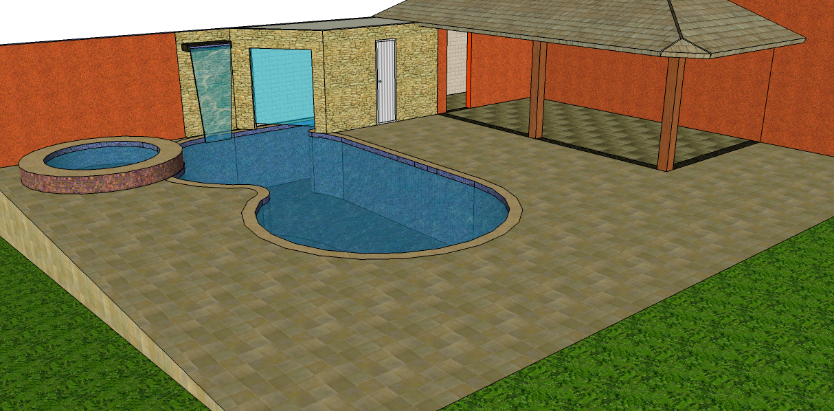 Projetos de área de lazer com churrasqueira e piscina  - projetos de casas com piscina e churrasqueira