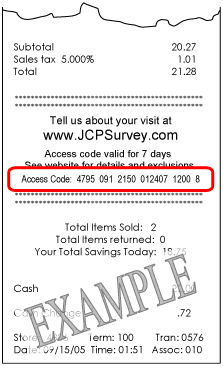 .JCPSurvey - JCPenney Survey Coupon