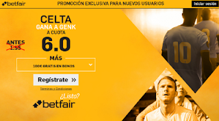 betfair supercuota 6 Celta gana Genk Europa League 13 abril