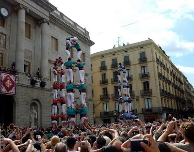 The Human Towers Of La Merce Seen On www.coolpicturegallery.net