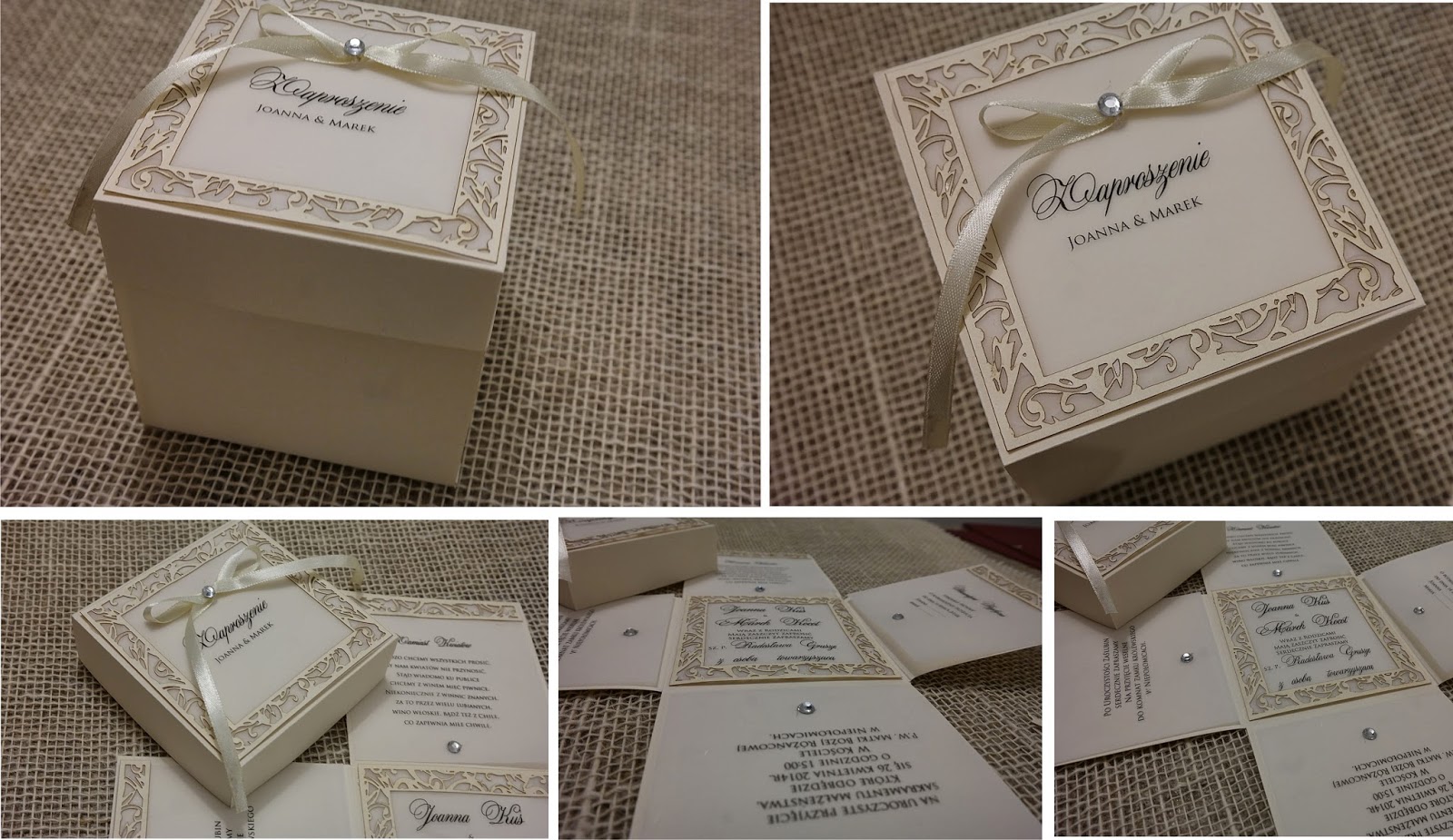 wedding box invitations