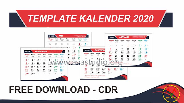 Template Kalender  Tahun 2021  CDR Lengkap Dengan Jawa  