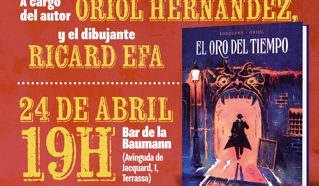 Presentación de El oro del tiempo con Oriol Hernández y Ricard Efa en Terrassa - Norma Editorial
