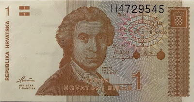 1 Dinar Croatia Banknote