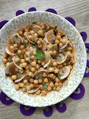 GARBANZOS CON ALMEJAS. GUISO Fácil, Delicioso y Ligero