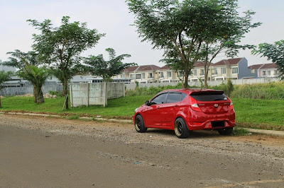 Modifikasi Mobil Hyundai Grand Avega Merah