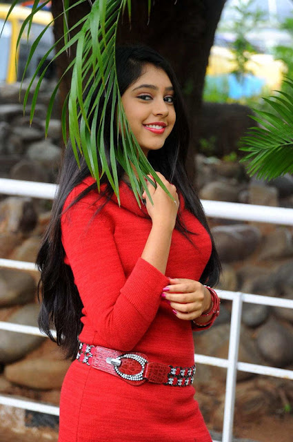 Neethi Taylor Photoshoot in Red Dress