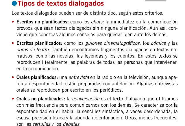 Resultado de imagen de textos dialogado