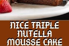 NICE TRIPLE NUTELLA MOUSSE CAKE