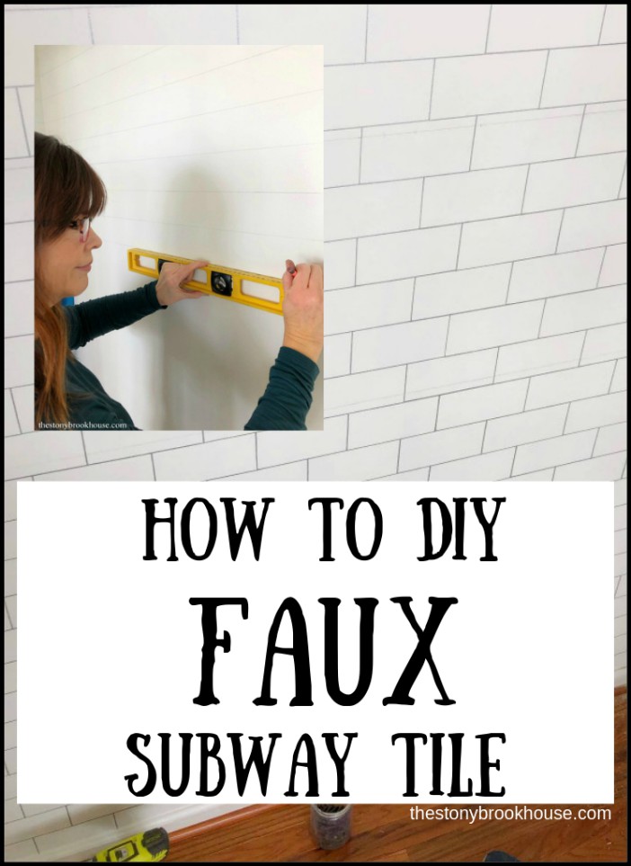 DIY Faux Subway Tile