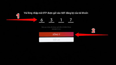 Nếu SĐT chưa được tạo tài khoản thì nhấn đăng ký tạo tài khoản mới và xác thực mã OTP