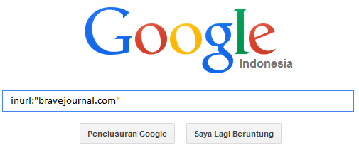 melakukan pencarian di Google dengan menggunakan inurl