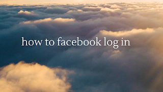 how to facebook log in