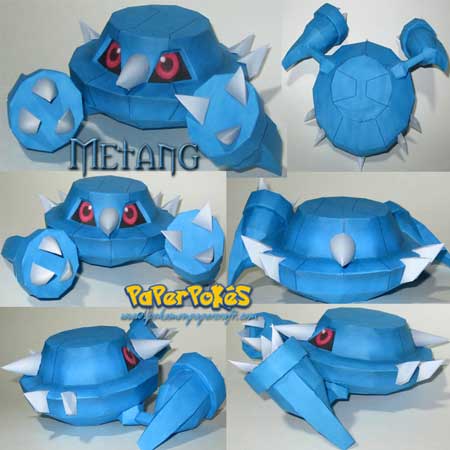 Pokemon Metang Papercraft