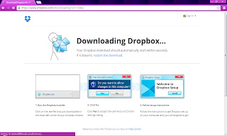 setup.exe file of dropbox desktop app