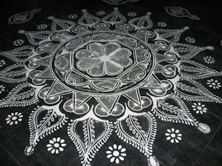 rangoli for pongal festival