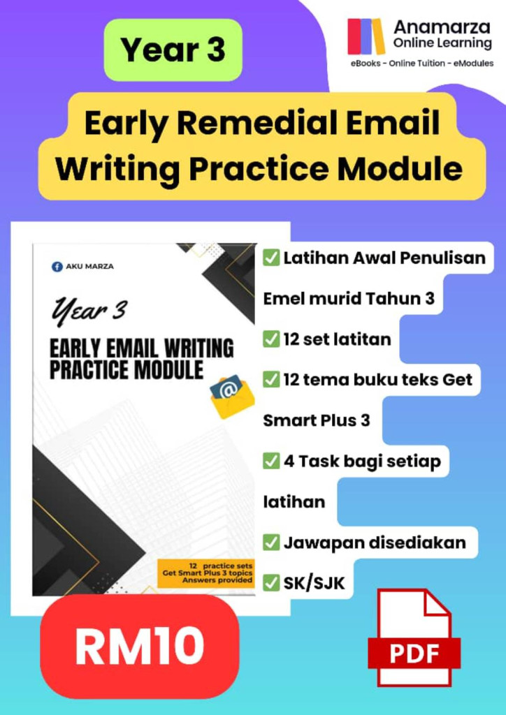 TAHUN 3 Early Remedial Email Writing Practice Module