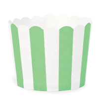 Paper Eskimo Green Apple Stripes Cupcake Cup