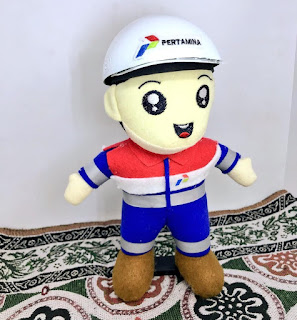 boneka karakter pertamina