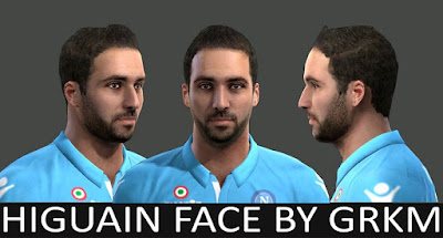 PES 2013 Higuain Face by Grkm