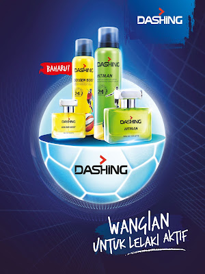 DASHING SPORT – Eau De Toilette dan Deodoran Buat Lelaki Aktif