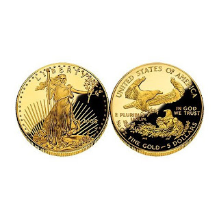2008 American Eagle 5 Gold Proof One tenth with Box