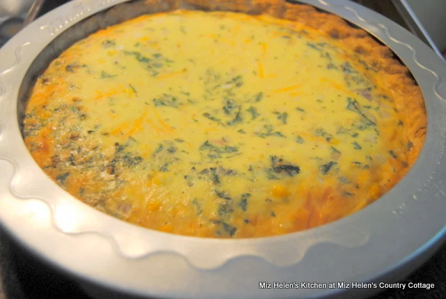 Ham and Cheese Quiche at Miz Helen's Country Cottage