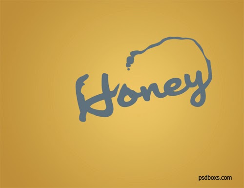 How To Make Honey Text Effect With Photoshop