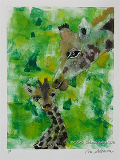 Giraffes - Motherly Love By Cori Solomon