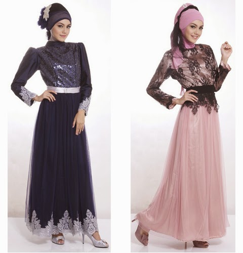 model baju pesta muslimah