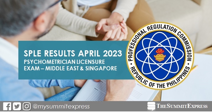 SPLE Result: April 2023 Psychometrician board exam list of passers