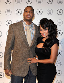 Carmelo Anthony with Wife