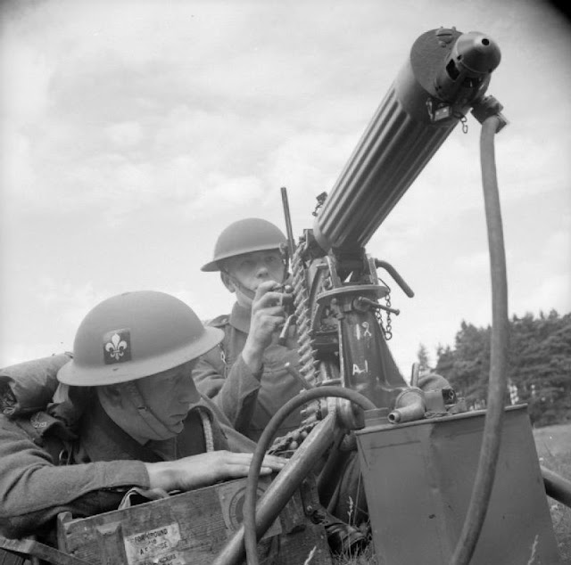 British soldiers manning a Vickers machine gun, 16 August 1941 worldwartwo.filminspector.com