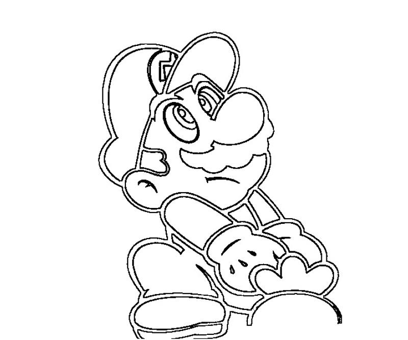 Printable Super Mario 3 Coloring Page