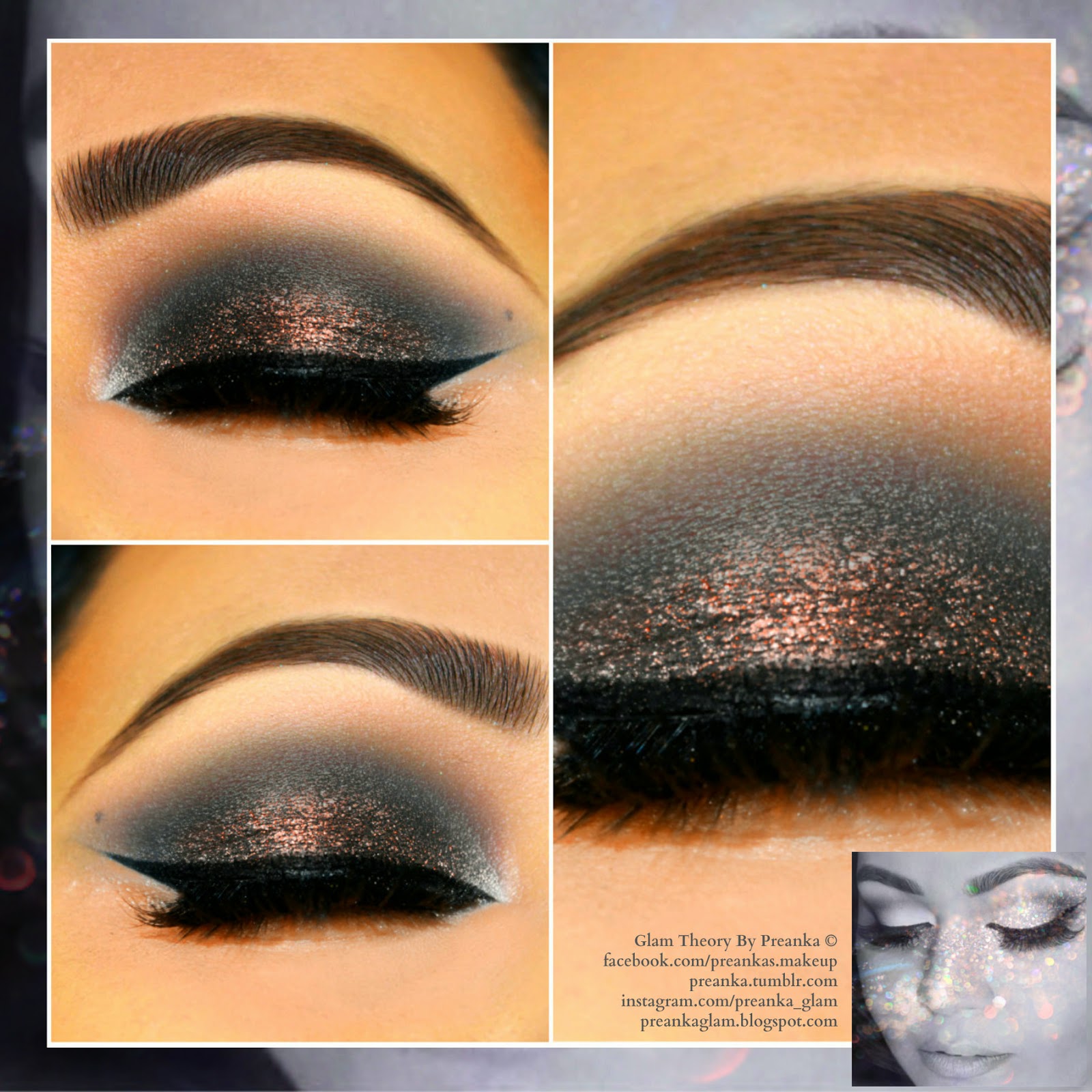 DRAMATIC PARTY MAKEUP- Preanka Glam