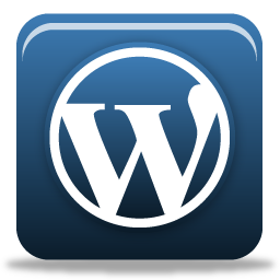 Blue 3D WordPress Icon