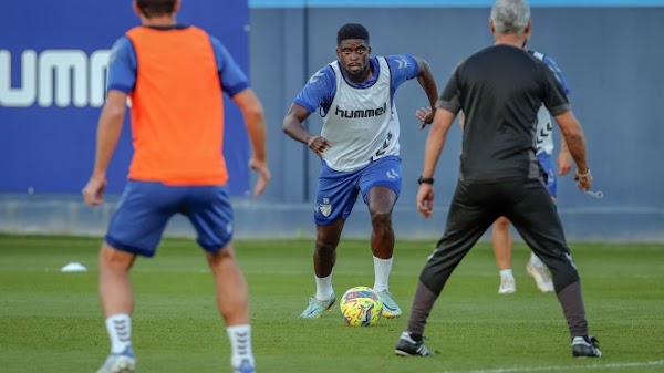 Málaga, entrenamiento con la vuelta de Escassi y N´Diaye