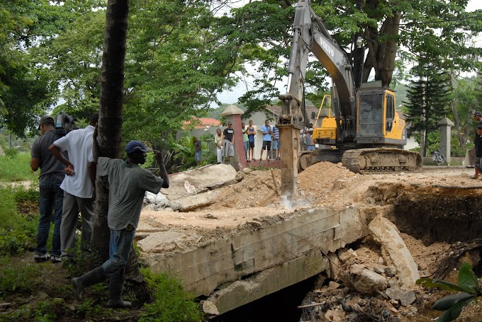 Obras Públicas trabaja en el reestablecimiento de los  pasos en San