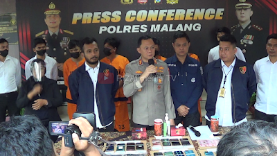 Copet di Pertandingan AREMA vs PERSIJA Tertangkap!! [Konferensi PERS di Polres Malang]