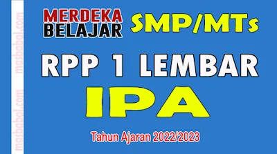 Link Download RPP 1 Lembar IPA Kelas 9 SMP/MTs Tahun Ajaran 2022-2023 Semester 1 dan Semester 2