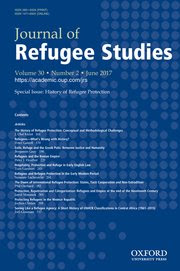 Murdoch Stephens Journal of Refugee Studies democracy liberalism human rights Oxford