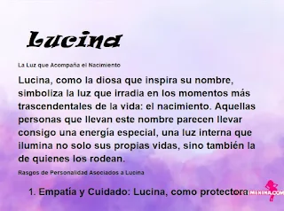 ▷ Significado del nombre Lucina