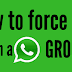 How To Force Exit From A WhatsApp Group And Not Be Added Again?