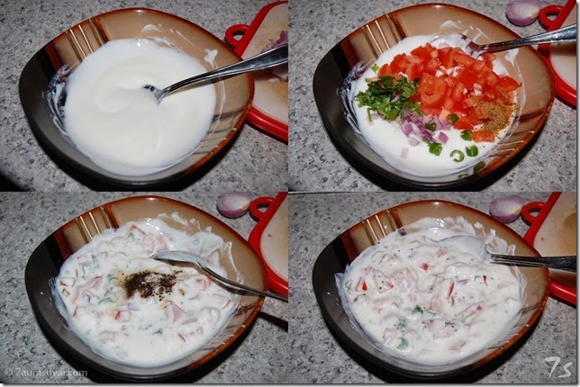 Tomato raita process