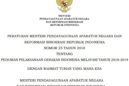 Permenpan Nomor 25 Tahun 2018