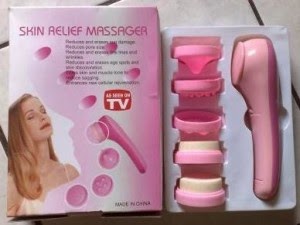 Manfaat Skin Relief Massager 5 In 1 Elektrik Alat Pijat Wajah Dan Penghilang Kerutan