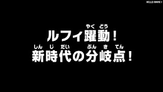 ワンピース アニメ 1063話 | ONE PIECE Episode 1063