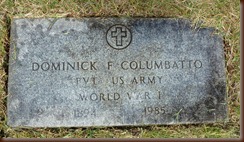 Columbatto Dominick F b 1894 Gravestone