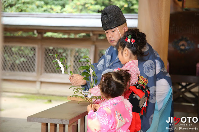 四條畷神社での七五三出張撮影