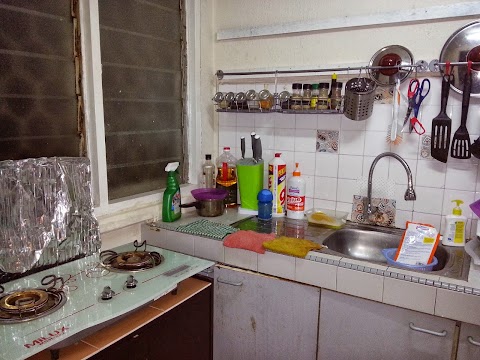 cara mengemas dapur sempit